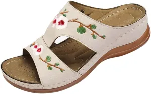 Orthopedic Sandals for Women Plantar Fasciitis Orthopedic Wide Women Sandals Summer Sandals Women Arch Support Orthopedic Dress Sandals for Women Flat Womens Sandals with Arch Support Leather