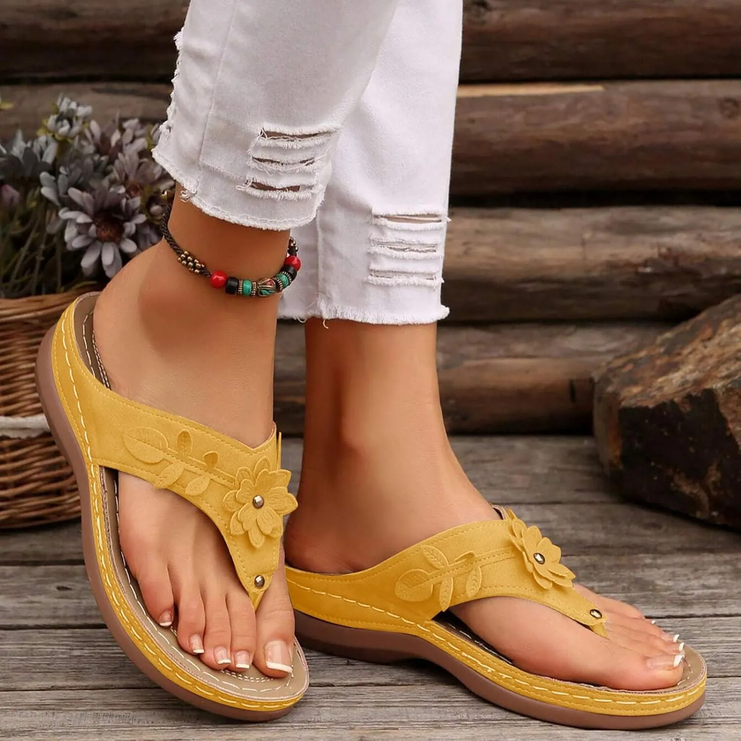 Orthopedic Sandals For Women Platform Wedges Heels Wedding Bridal Ladies Open Toe Dressy Sandals Summer Shoes
