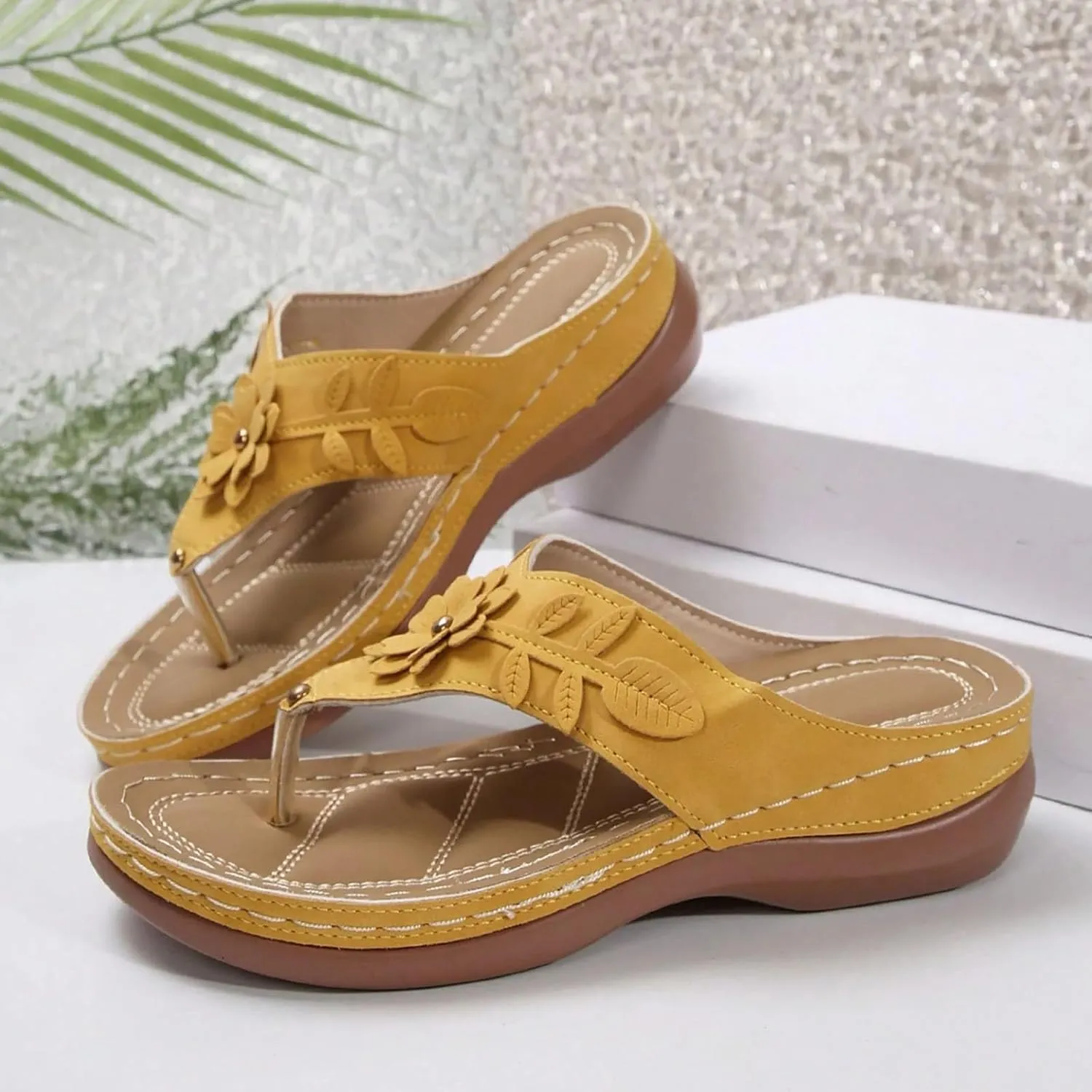 Orthopedic Sandals For Women Platform Wedges Heels Wedding Bridal Ladies Open Toe Dressy Sandals Summer Shoes