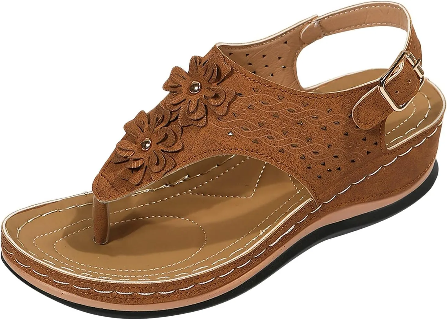 Orthopedic Sandals with Back Strap Orthopedic Womens Fashion Sandals Orthopedic Flip Flops Women 6 Orthotic Womens Sandals Comfortable Dressy Arch Support Womens Summer Shoes Support