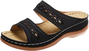 Orthopedic Sandals with High Arch Support for Women Orthotic Women's Wide Sandals Orthopedic Non Slip House Sandals Orthopedic Arch Support Sandals Women's Heel Winter Sandals for Women 2025