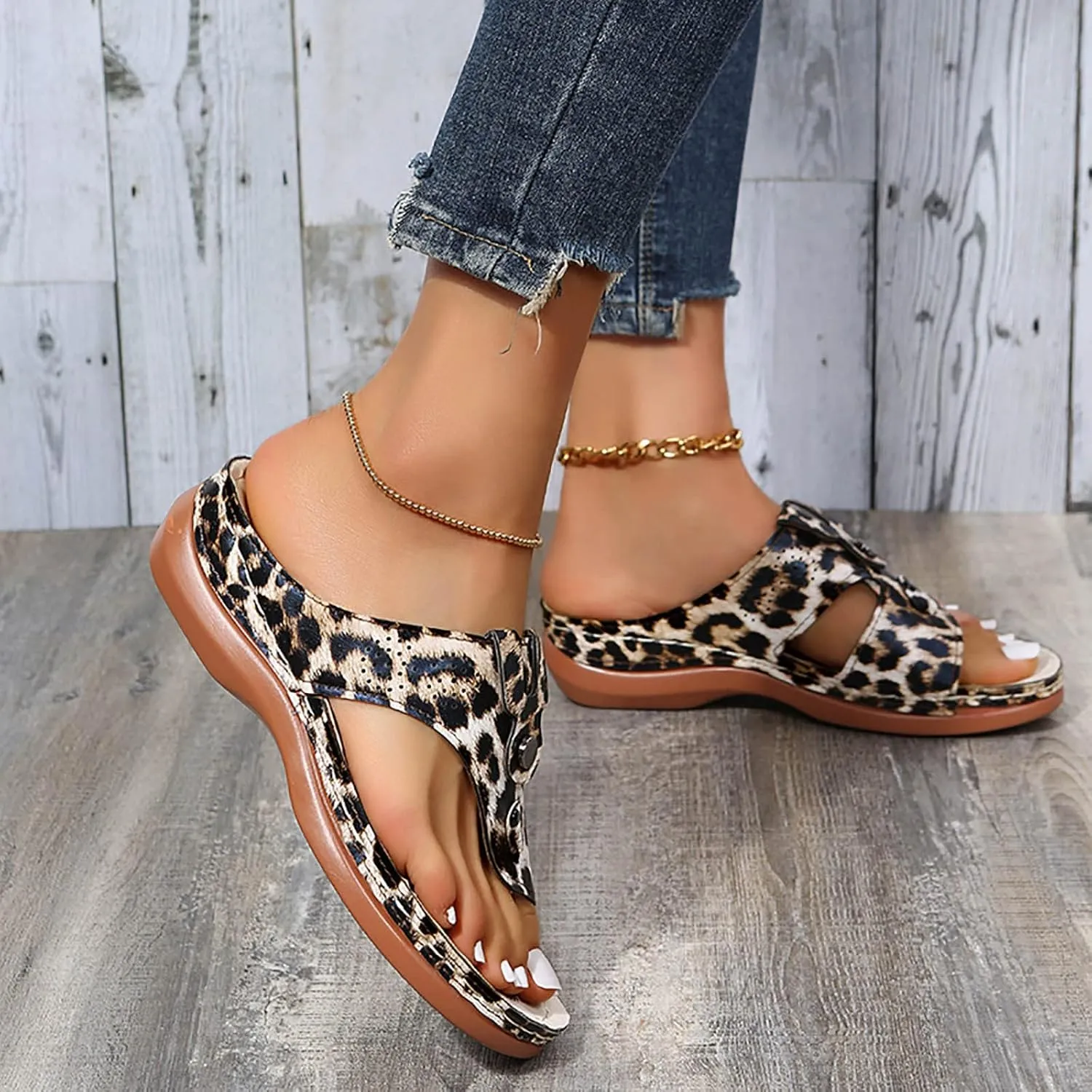 Orthopedic Sandals Women Dressy Summer Wedge Orthotic Womens Dress Sandals Comfortable Sandals Women Arch Support Orthotic Womens Dressy Sandals Flat Slipers for Women with Arch Support