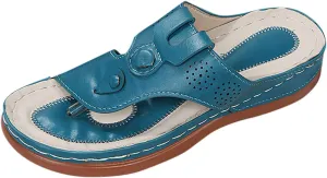 Orthopedic Sandals Women Dressy Summer Wedge Orthotic Womens Dress Sandals Comfortable Sandals Women Arch Support Orthotic Womens Dressy Sandals Flat Slipers for Women with Arch Support