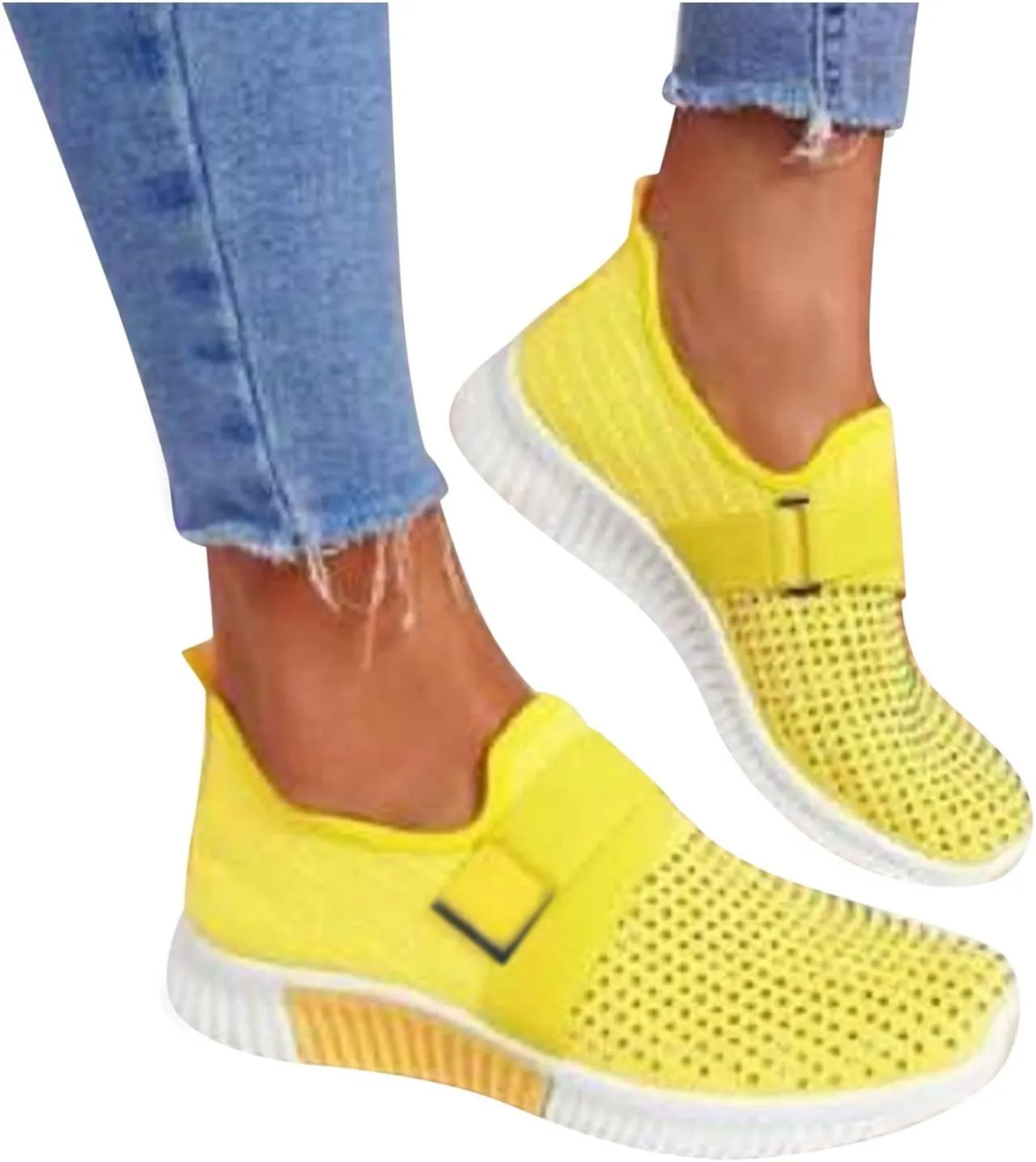 Orthopedic Shoes for Women Slip On Walking Shoes with Arch Support Breathable Lightweight Running Sneakers