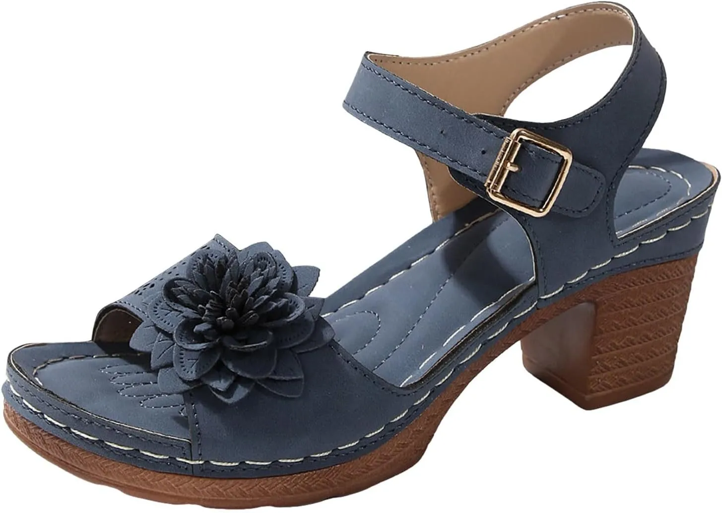 Orthopedic Wedge Sandals for Women Comfortable 2025 Dressy Arch Support Ankle Strap Wedge Sandal Platform Summer Casual Hollow Out Open Toe Low Heel Breathable Shoes