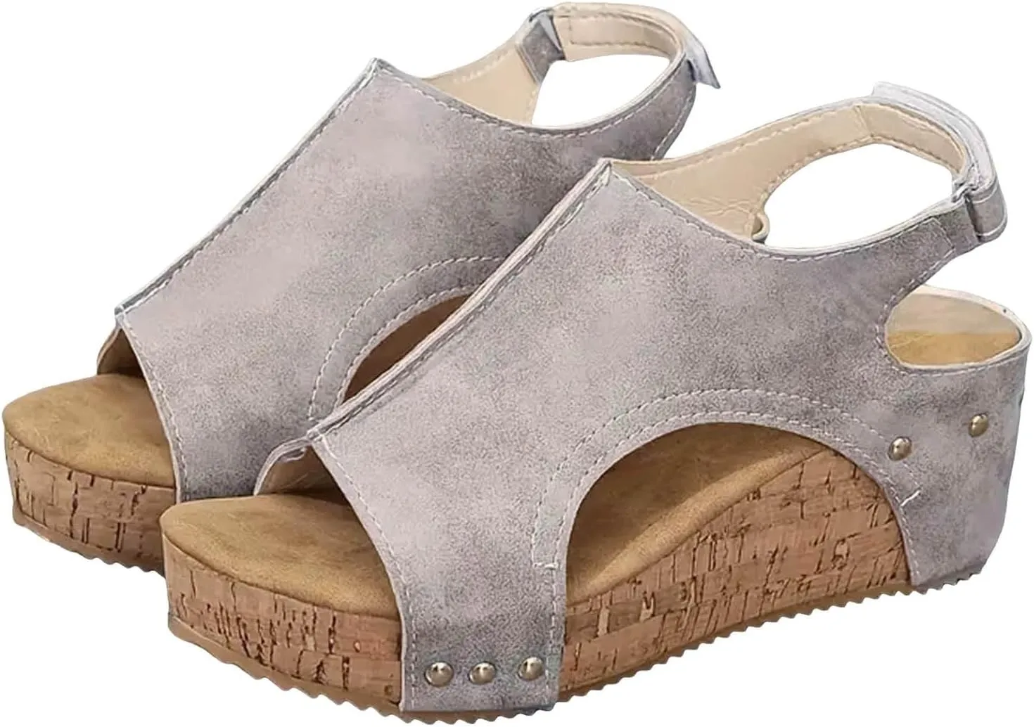 Orthopedic Wedge Sandals for Women Dressy Summer 2025 Open Toe Espadrilles Comfortable Dressy Ankle Strap Platform Boho Beach Shoes Comfortable Casual