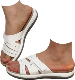 Orthopedic Wedge Sandals for Women Summer Dressy 2025 Fashion Orthotic Slides Ladies Lightweight Athletic Yoga Mat Sandal Slip On Slippers Outdoor Comfortable Walking Casual Shoes