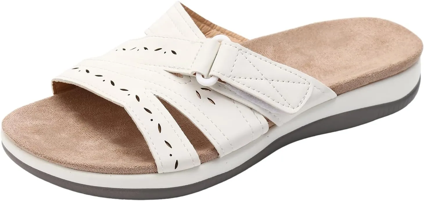 Orthopedic Wedge Sandals for Women Summer Dressy 2025 Fashion Orthotic Slides Ladies Lightweight Athletic Yoga Mat Sandal Slip On Slippers Outdoor Comfortable Walking Casual Shoes