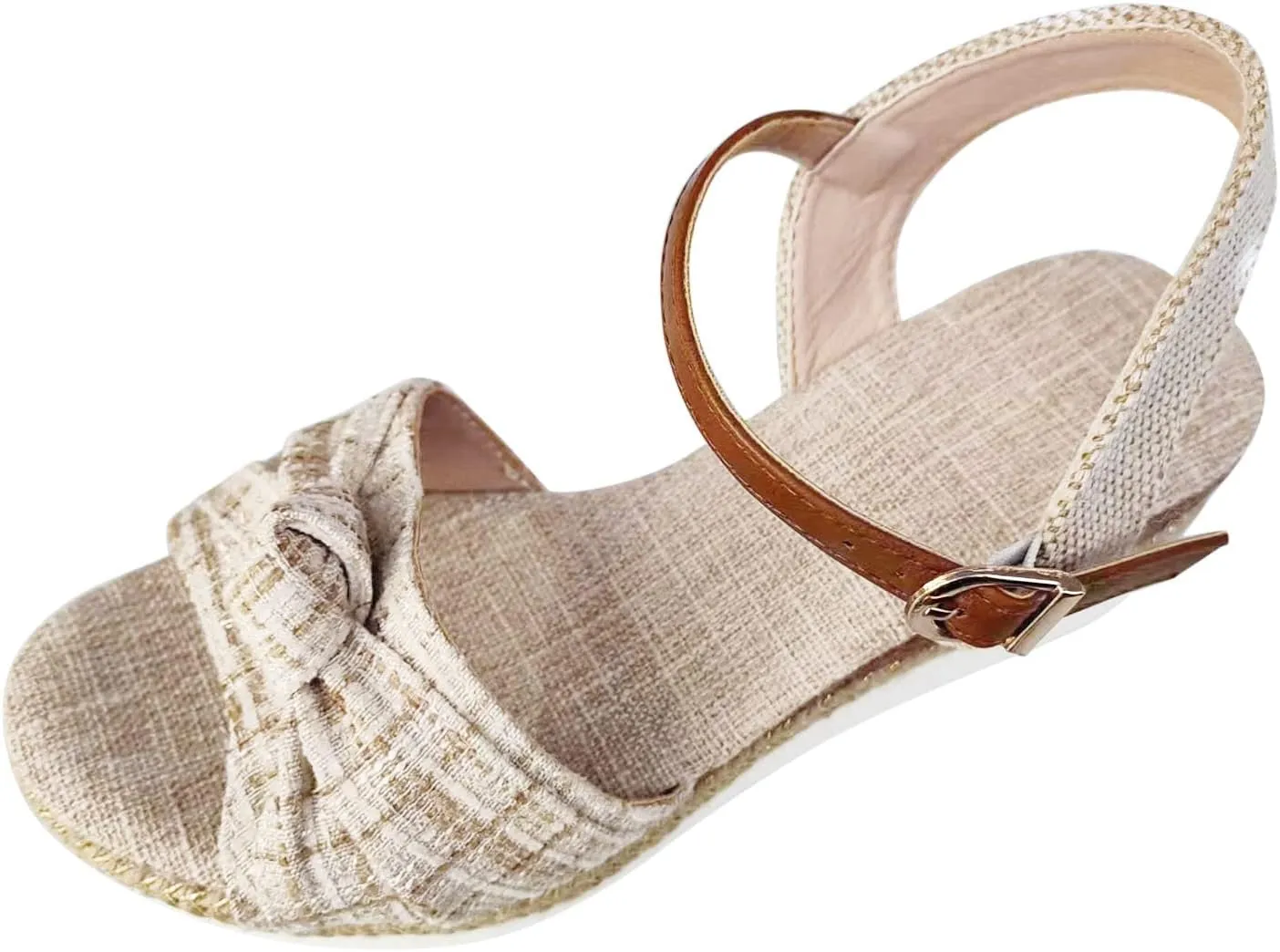 Orthopedic Wedge Sandals for Women Summer Dressy 2025 Open Toe Ankle Strap Platform Casual Strappy Wedges Slip on Beach Sandals Dress Shoes Comfortable Outdoor