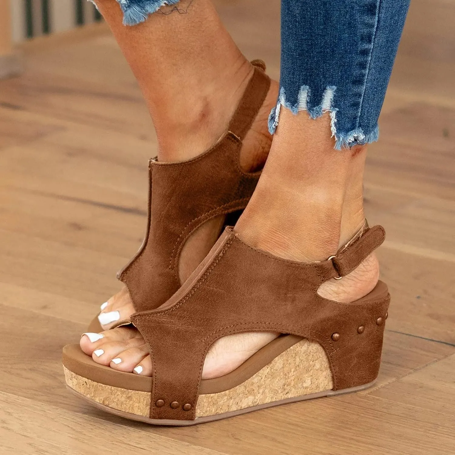 Orthopedic Wedge Sandals for Women Summer Dressy,Womens Wedges Sandal Platform Ankle Strap Open Toe Comfortable Casual Dressy Shoes