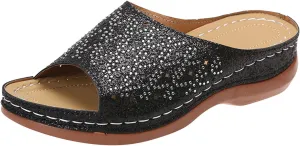 Orthopedic Wide Sandals for Women Orthopedic Womens Slippers with Arch Support Plantar Fasciitis Flip-Flops with Arch Support Orthotic Dressy Beach Sandals Comfort Slippers for Women Arch Support