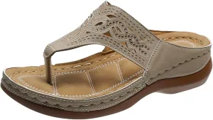 Orthotic Sandals for Women with Arch Support Back Strap Flip Flops Shower Wide Wide Width Wedge Sandals Plus Size Orthopedic Arch Support Sandals