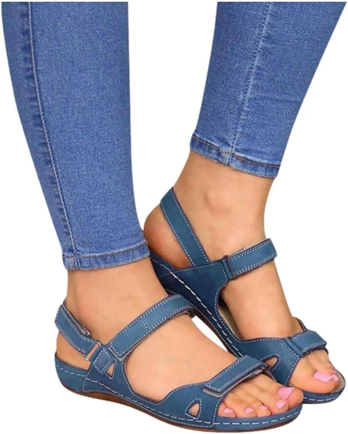 Orthotic Slippers for Women with Arch Support Orthotic Women's Wedge Shoes Sandals for Women Summer Orthotic Ladies Walking Sandals with Arch Support Womens Orthopedic Dress Shoes Bunions
