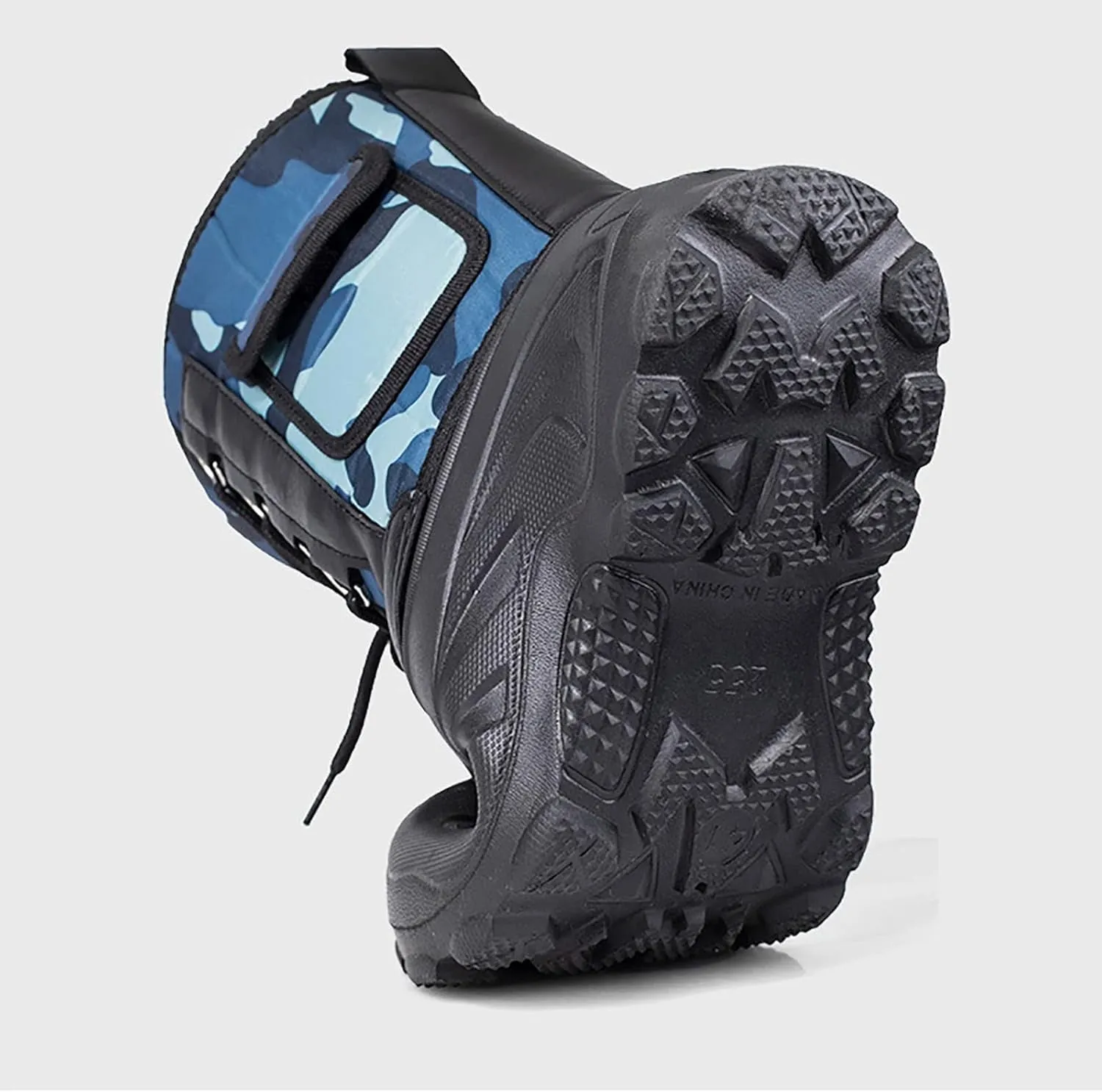Outdoor Men's Snow Boots, Autumn and Winter Thickened Warm Insulation Mid Barrel Waterproof Men's Snow Anti-skid Shoes, for Hiking Trekking Climbing Boot