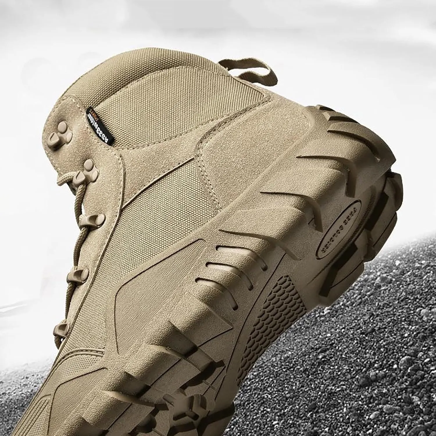 Outdoor Men's Tactical Military Boots, Men's Waterproof Hiking Boots with Sports Socks Lightweight Work Boots Tactical Combat Military Durable Boots