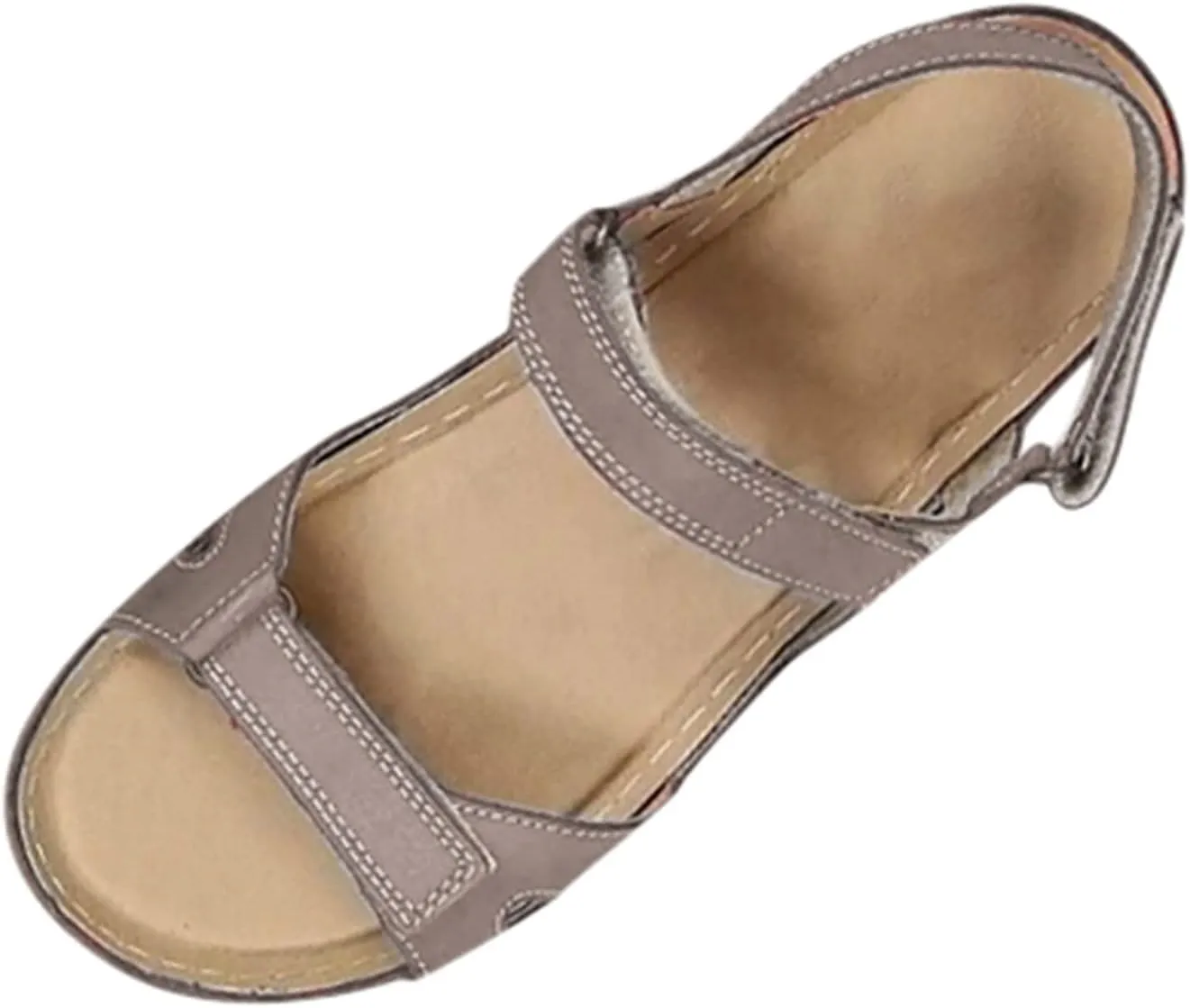 peqiut Sandals Women Arch Support Buckle Shoes Causal Beach Walking Sandals Women Lightweight Orthopedic Sandals for Women