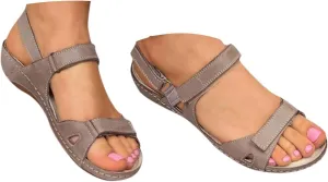 peqiut Sandals Womens Dressy Flat Sandals Non Slip Orthopedic Bohemian Sandals Slip on Sandals for Women Memory Foam