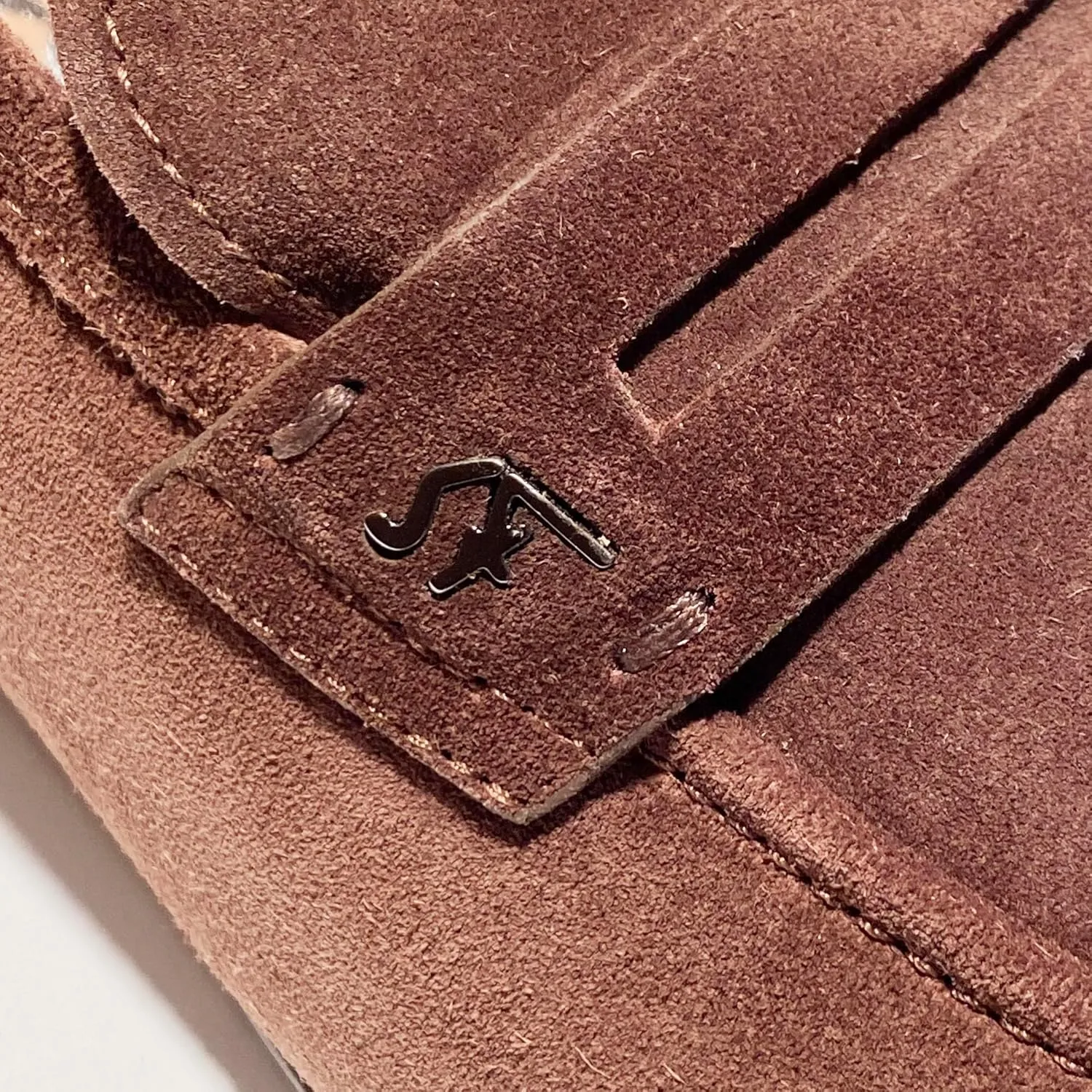 Pieve Penny Brown Suede Leather Loafers Men's Casual Moccasin (Salvatore