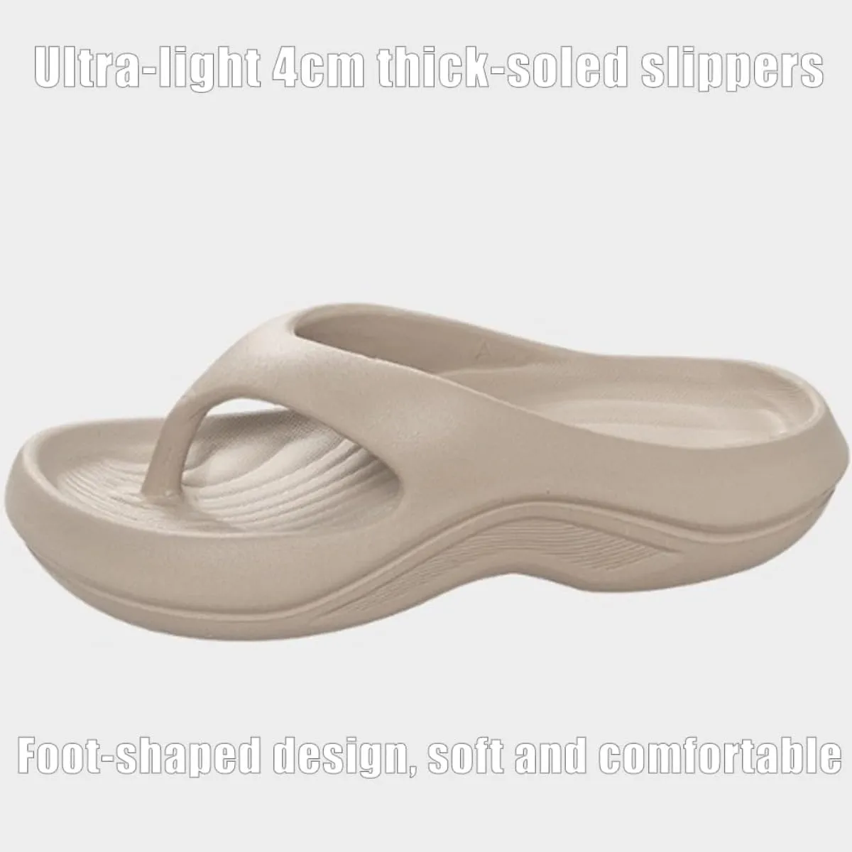 Pillow Arch Support Flip Flops for Women Men, Arch Support Walking Sandals Cloud Slides Non-slip Orthopedic Slippers