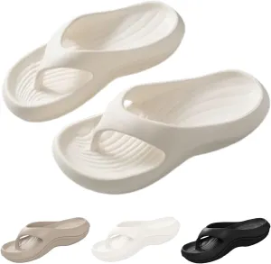 Pillow Arch Support Flip Flops for Women, Orthopedic Sandals Women's Arch Support Recovery Non-Slip Slippers