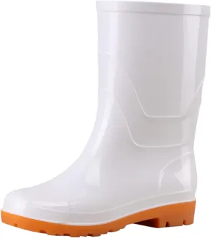 Rain Boots Women Women's Mid Calf Rain Boots Waterproof Rubber Boots Short Garden Shose for Hunting Gardening Farming
