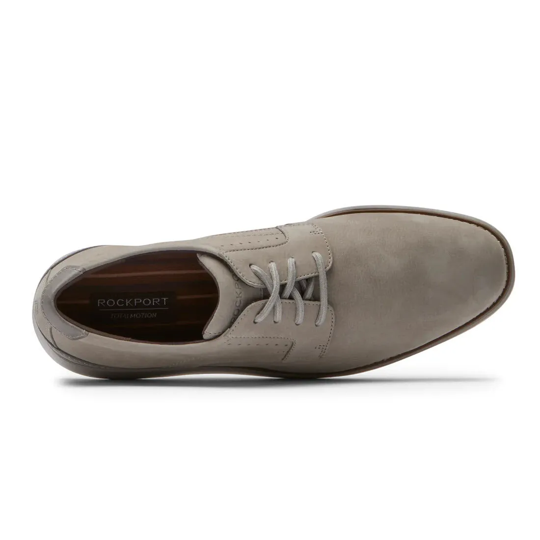 ROCKPORT TOTAL MOTION CRAFT PLAIN TOE TAUPE - MENS