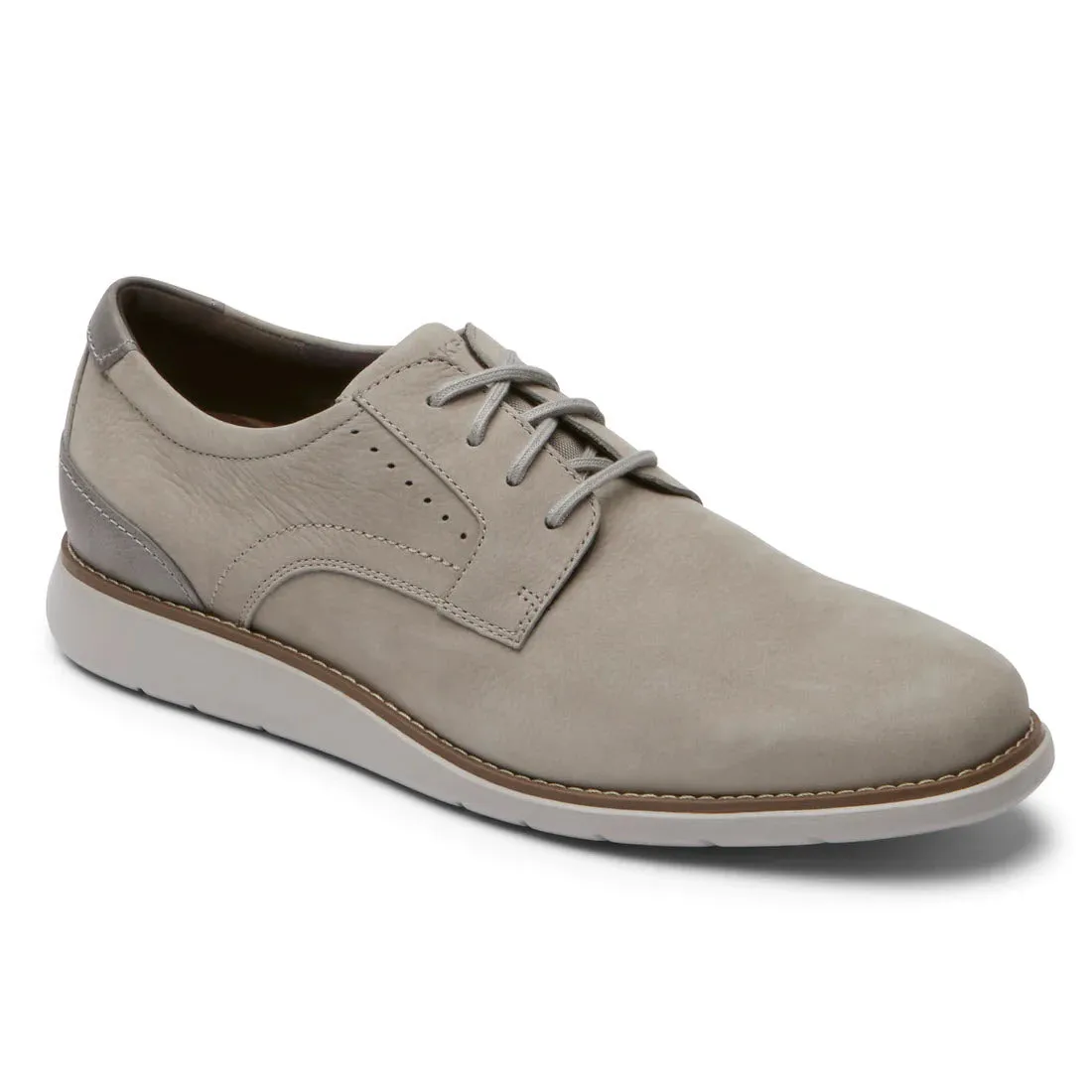 ROCKPORT TOTAL MOTION CRAFT PLAIN TOE TAUPE - MENS