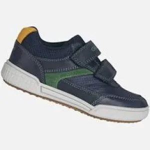 SALE Geox J Poseido Flat Round Toe Velcro Sneaker
