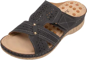 Sandals Women Casual Summer Breathable Platform Orthopedic Sandals for Women Damping Sole Cushionaire Sandals Women