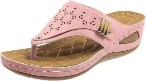 Sandals Womens with Arch Support Women Summer Arch Support Slip on Clip Toe Flip Flops Summer Casual Beach Vacation Shoes