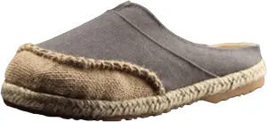 slippers Flip Flops,Men's Linen Sandals, Ethnic Style Retro Straw Woven Toe Slippers Personalized Linen Shoes