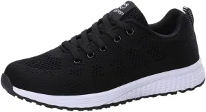 Sneakers for Women Running Shoes Fashion Walking Lace Up Slip On Shoes Women Sport Business Casual Shoes Chunky Sneakers Black Tennis Shoe Trainers Shoe