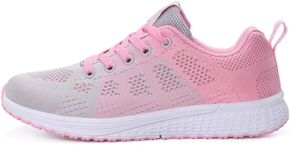 Sneakers for Women Walking Shoes Casual Lace Up Walking Shoes Women Jogging Shoes Dressy Casual Black Platform Sneaker Steel Toe Tennis Shoe Trainers Shoe