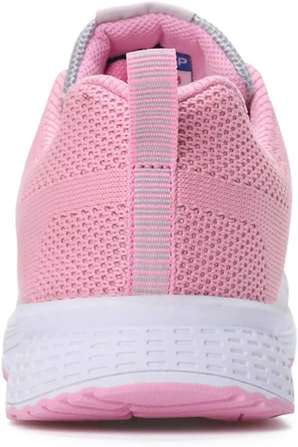 Sneakers for Women Walking Shoes Casual Lace Up Walking Shoes Women Jogging Shoes Dressy Casual Black Platform Sneaker Steel Toe Tennis Shoe Trainers Shoe