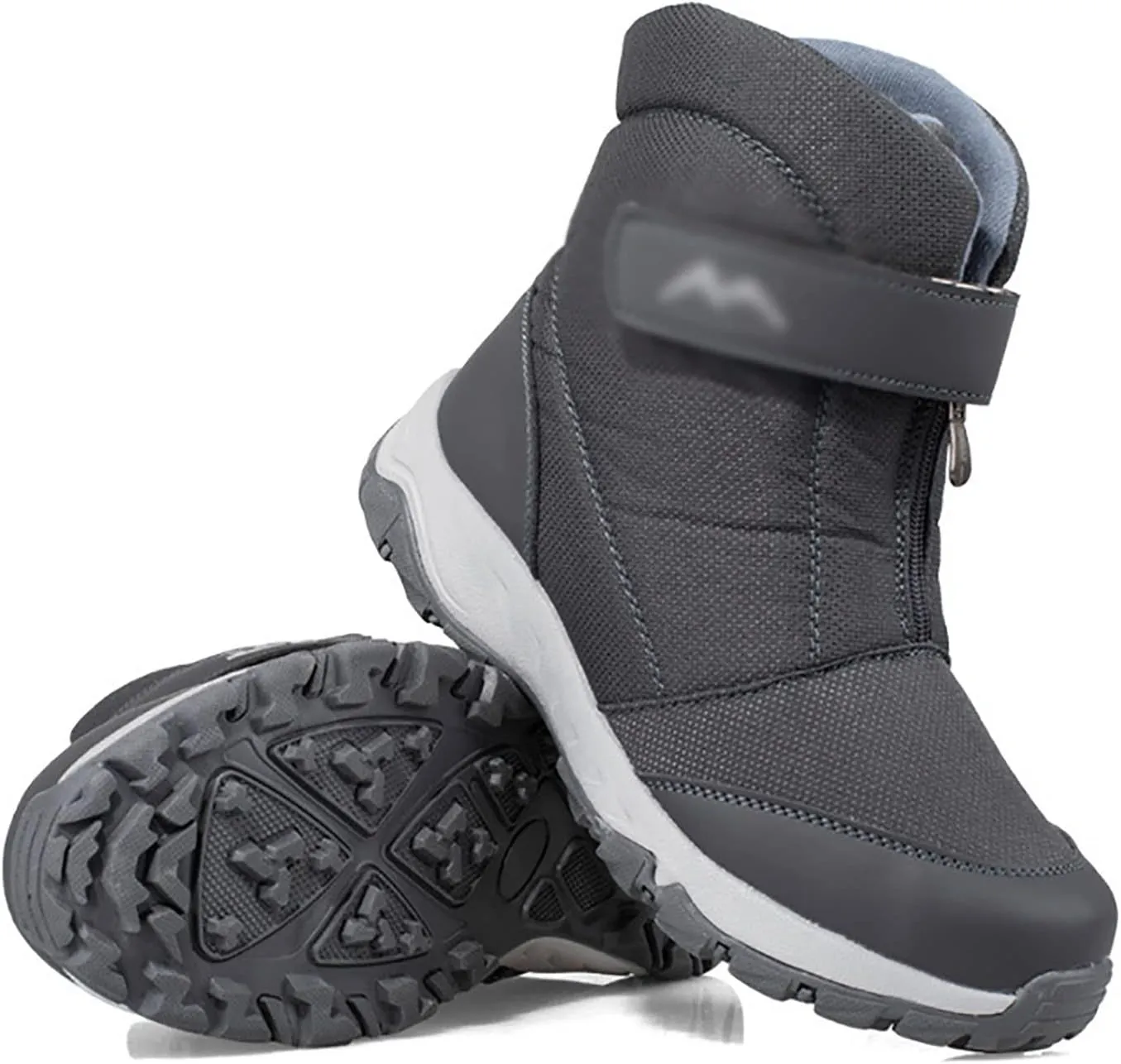Snow Boots for Men, Winter Comfortable Non-slip Waterproof Hiking Ankle Snow Fur Lined Warm Outdoor Boot, for Outdoor Athletic Cold Weather Mens Snow Boots