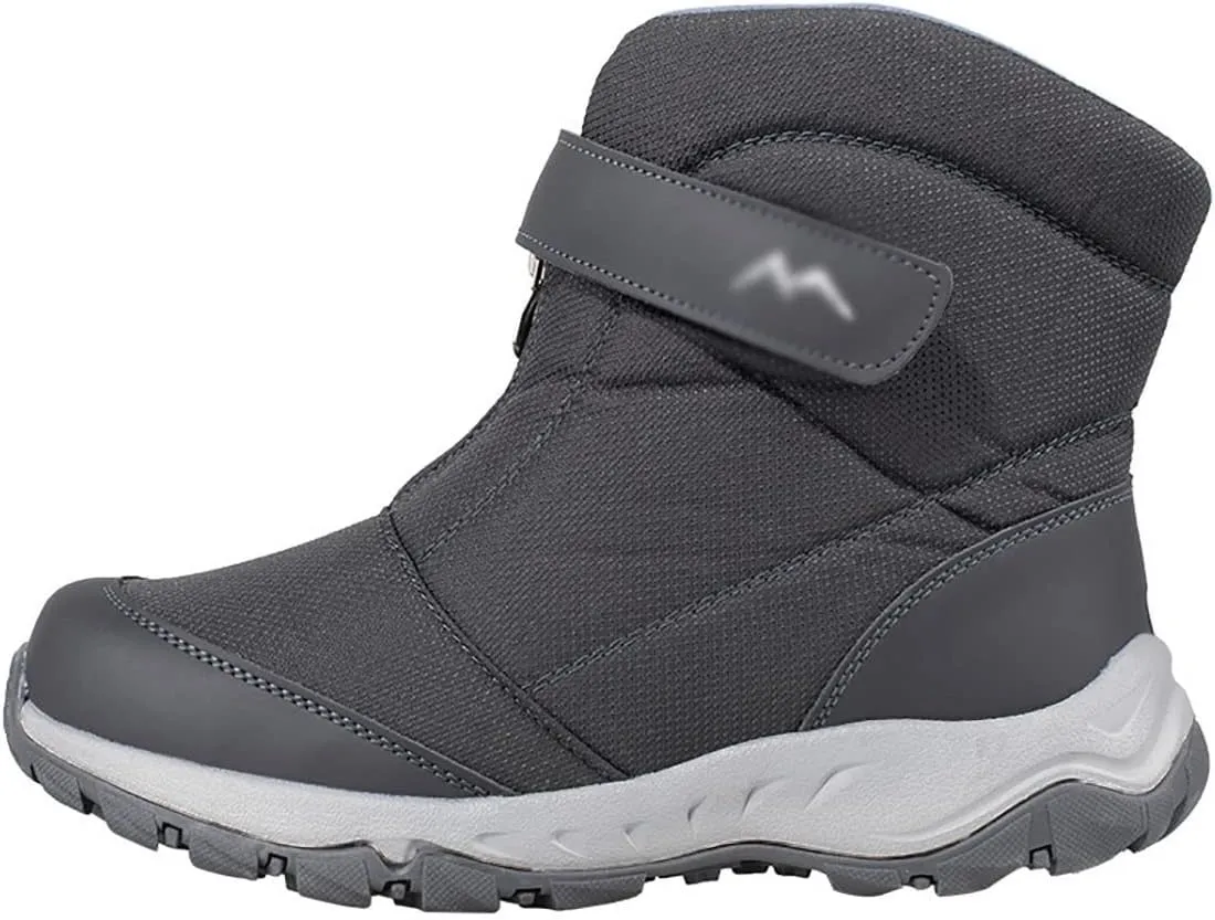 Snow Boots for Men, Winter Comfortable Non-slip Waterproof Hiking Ankle Snow Fur Lined Warm Outdoor Boot, for Outdoor Athletic Cold Weather Mens Snow Boots