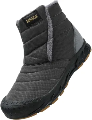 Snow Boots for Women Black Ice Womens Winter Shoes Wide Width Winter Snow Boots Botas Para Mujer De Invierno Womens Slip on Winter Boots Waterproof Deals of The Day
