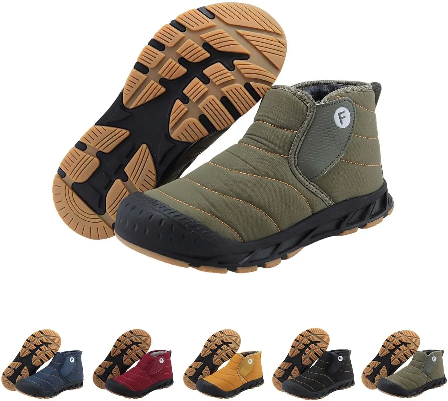 Snow Boots for Women Black Ice Womens Winter Shoes Wide Width Winter Snow Boots Botas Para Mujer De Invierno Womens Slip on Winter Boots Waterproof Deals of The Day
