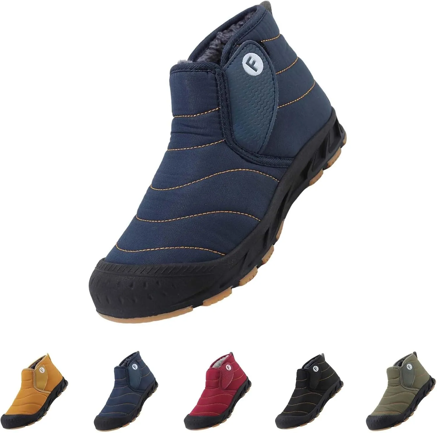 Snow Boots for Women Black Ice Womens Winter Shoes Wide Width Winter Snow Boots Botas Para Mujer De Invierno Womens Slip on Winter Boots Waterproof Deals of The Day