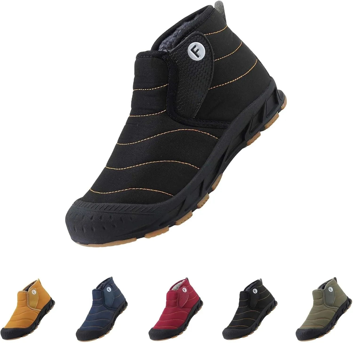Snow Boots for Women Black Ice Womens Winter Shoes Wide Width Winter Snow Boots Botas Para Mujer De Invierno Womens Slip on Winter Boots Waterproof Deals of The Day