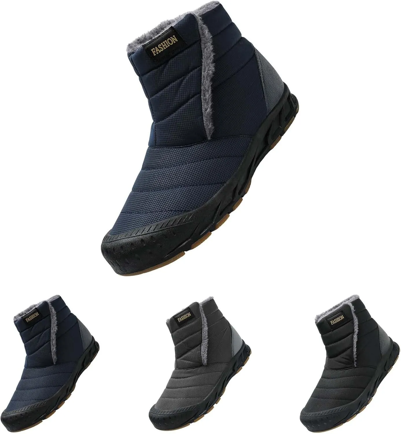 Snow Boots for Women Black Ice Womens Winter Shoes Wide Width Winter Snow Boots Botas Para Mujer De Invierno Womens Slip on Winter Boots Waterproof Deals of The Day