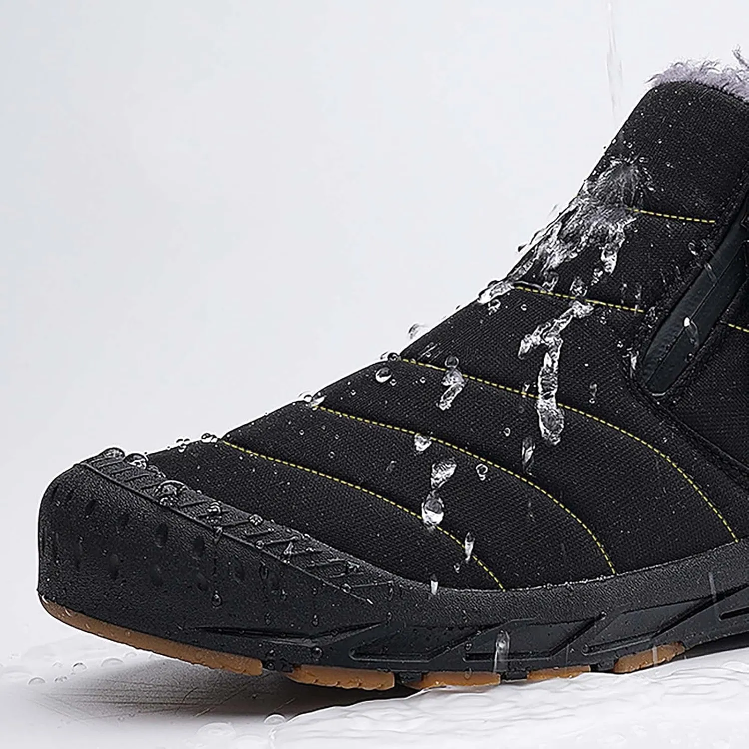 Snow Boots for Women Black Ice Womens Winter Shoes Wide Width Winter Snow Boots Botas Para Mujer De Invierno Womens Slip on Winter Boots Waterproof Deals of The Day