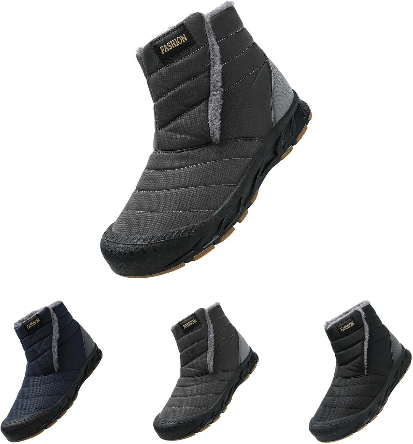 Snow Boots for Women Black Ice Womens Winter Shoes Wide Width Winter Snow Boots Botas Para Mujer De Invierno Womens Slip on Winter Boots Waterproof Deals of The Day