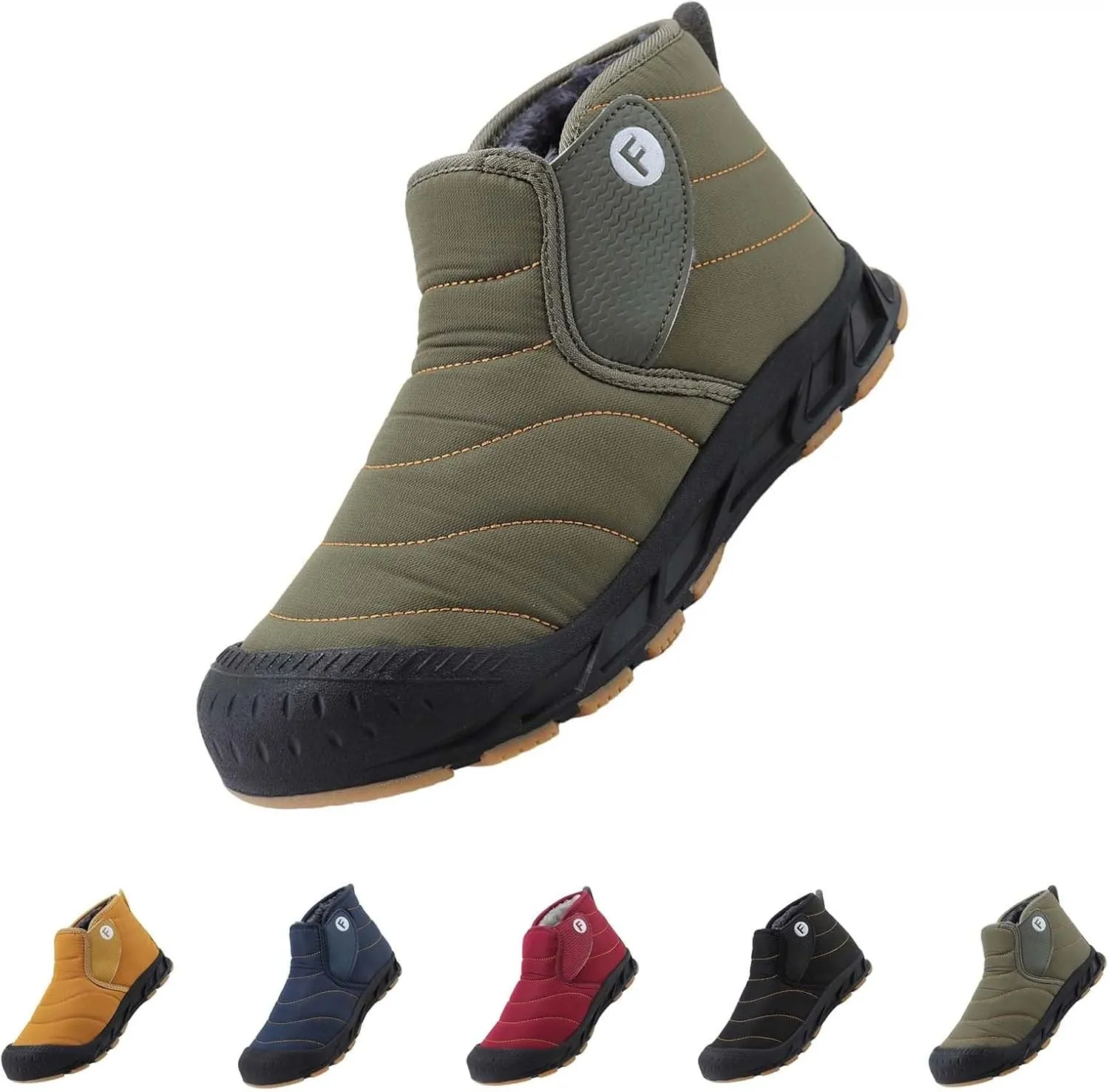 Snow Boots for Women Black Ice Womens Winter Shoes Wide Width Winter Snow Boots Botas Para Mujer De Invierno Womens Slip on Winter Boots Waterproof Deals of The Day