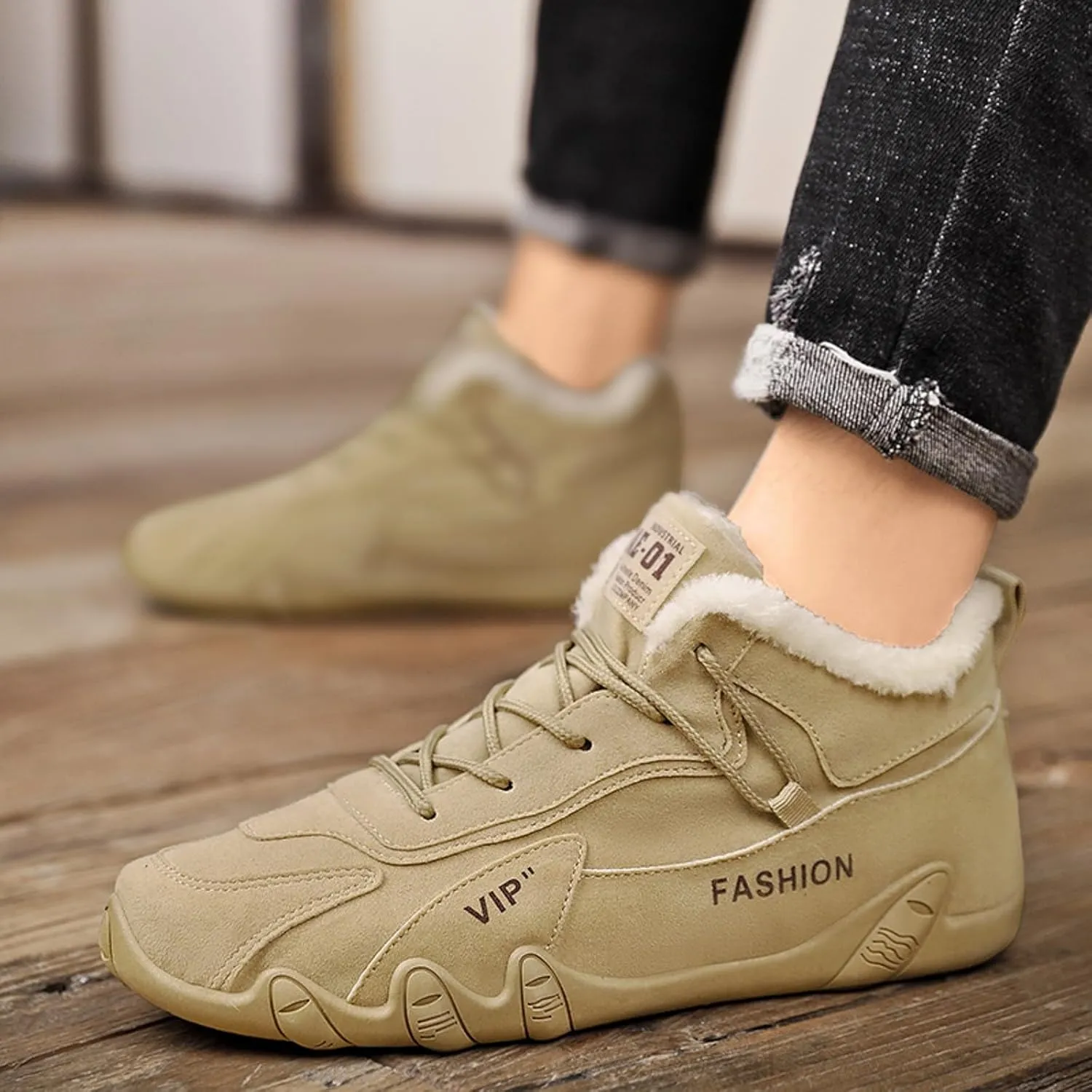 Snow Boots Women Casual Winter Hiking Boots Outdoor Snow Ankle Boots for Women Water-proof Lightweight Lace up Fleece Lined Walking Shoes Anti-Slip Fashion Sneakers Camping Work Boots