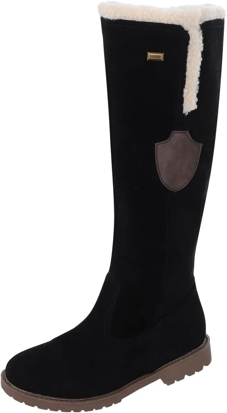 Snow Boots Women Shoes For Women Snow Long Knee Hign Boots Women's Boots Womens Suede Leather Snow Boots