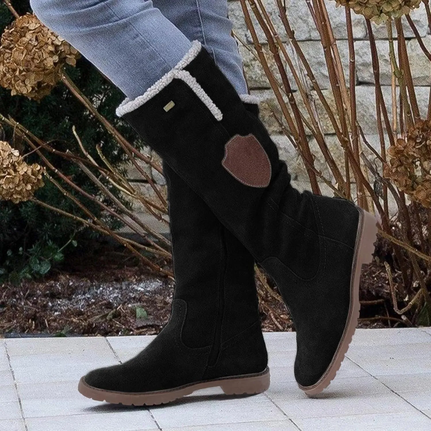 Snow Boots Women Shoes For Women Snow Long Knee Hign Boots Women's Boots Womens Suede Leather Snow Boots