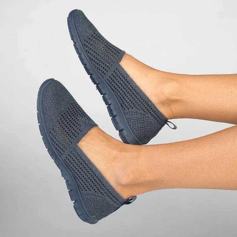 Soft style by Hush Puppies Nani Lurex Sneaker - Denim Blue