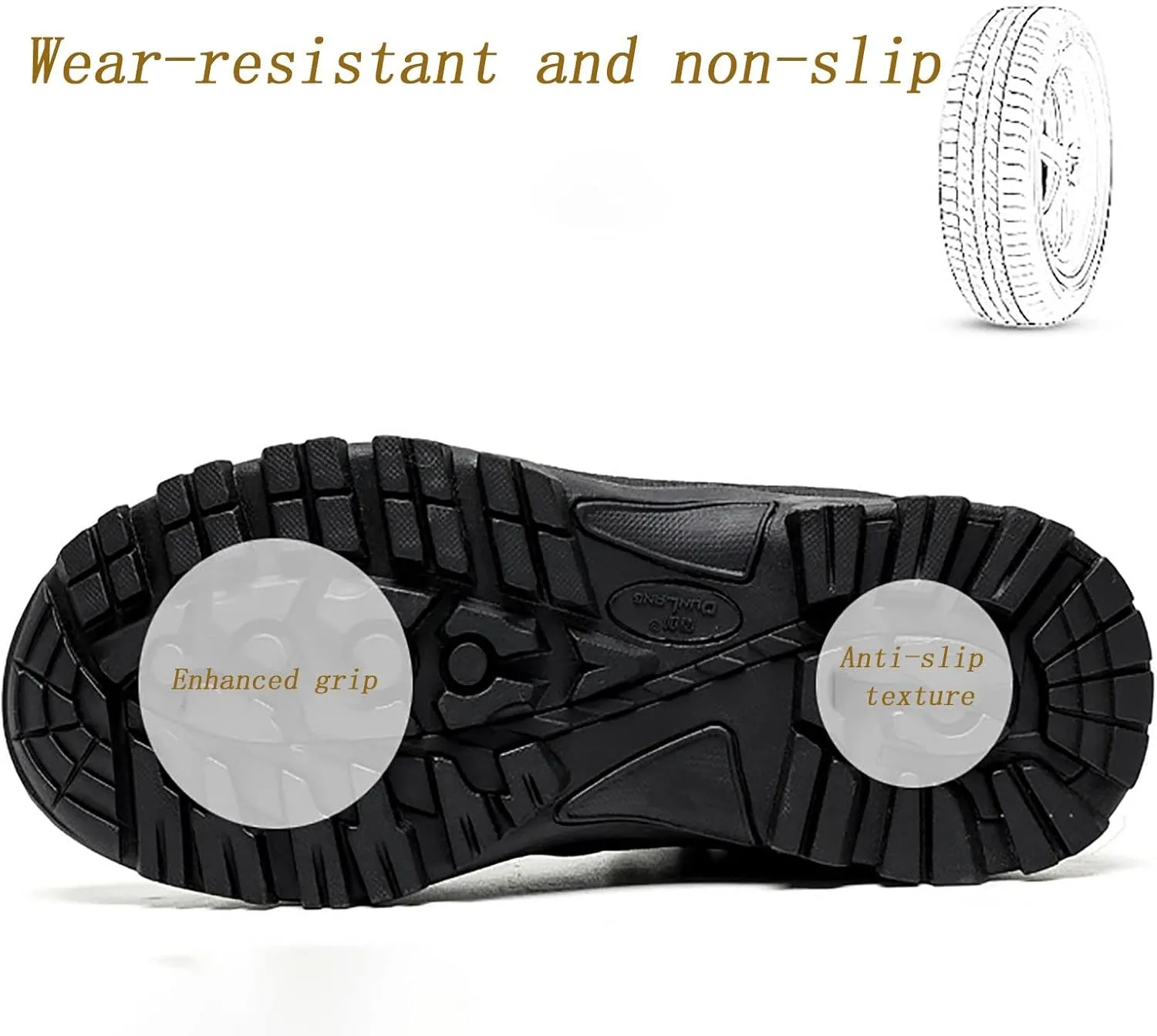 Spring and Autumn Military Hiking Shoes, Non-slip Wear-resistant Breathable Mid-top Tactical Boots for Men, for Outdoor Lace-up Sports Military Boots