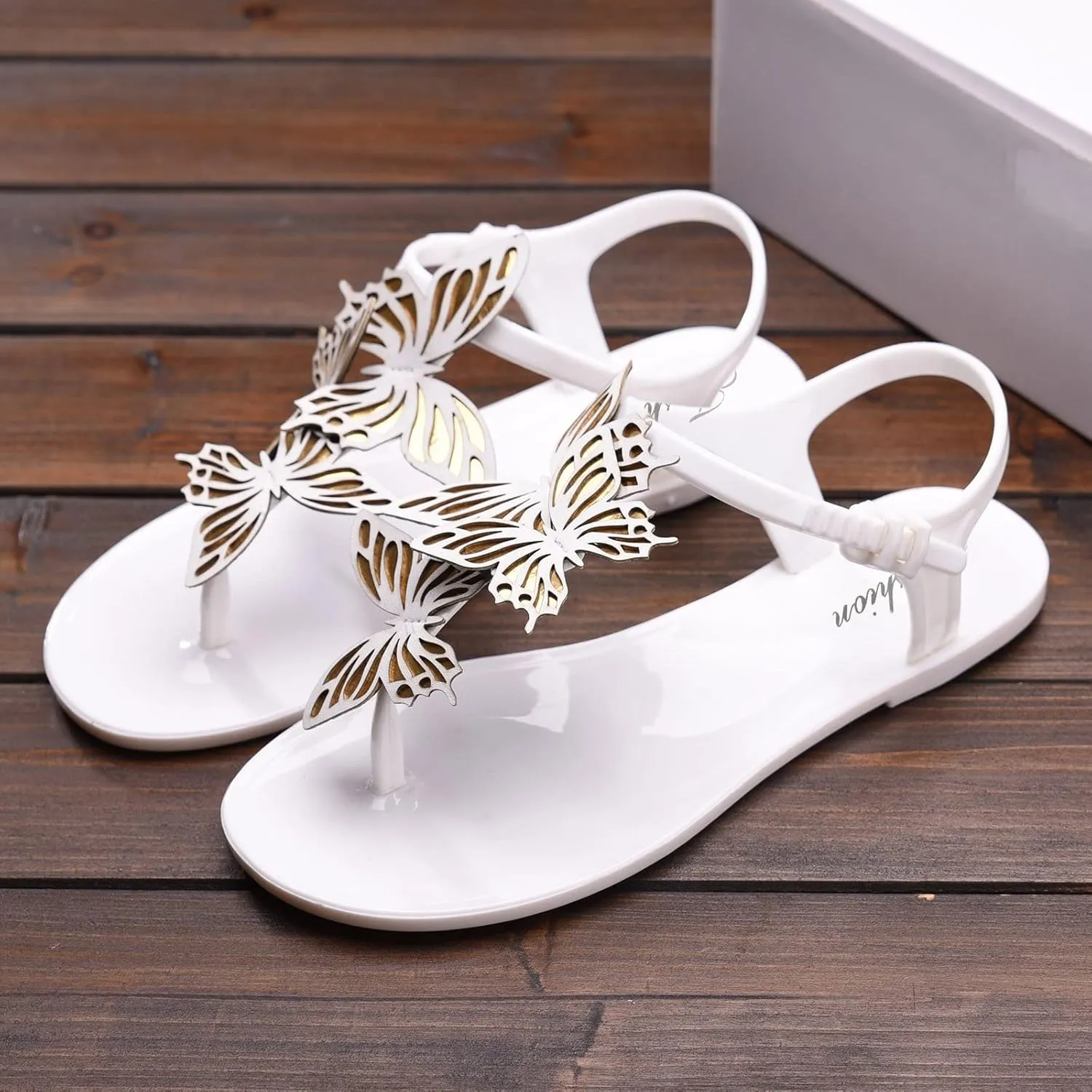 Spring Shoes Sandals Women's Flat Bowknot And Flip Fashion Crystal Flops Summer Women's sandals